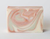 Peppermint Natural Clay Soap - 4.5oz - All Natural, Vegetarian Vegan, Palm-Free, Soy-Free, Nut-Free, Essential Oil Scent, Botanical Colors