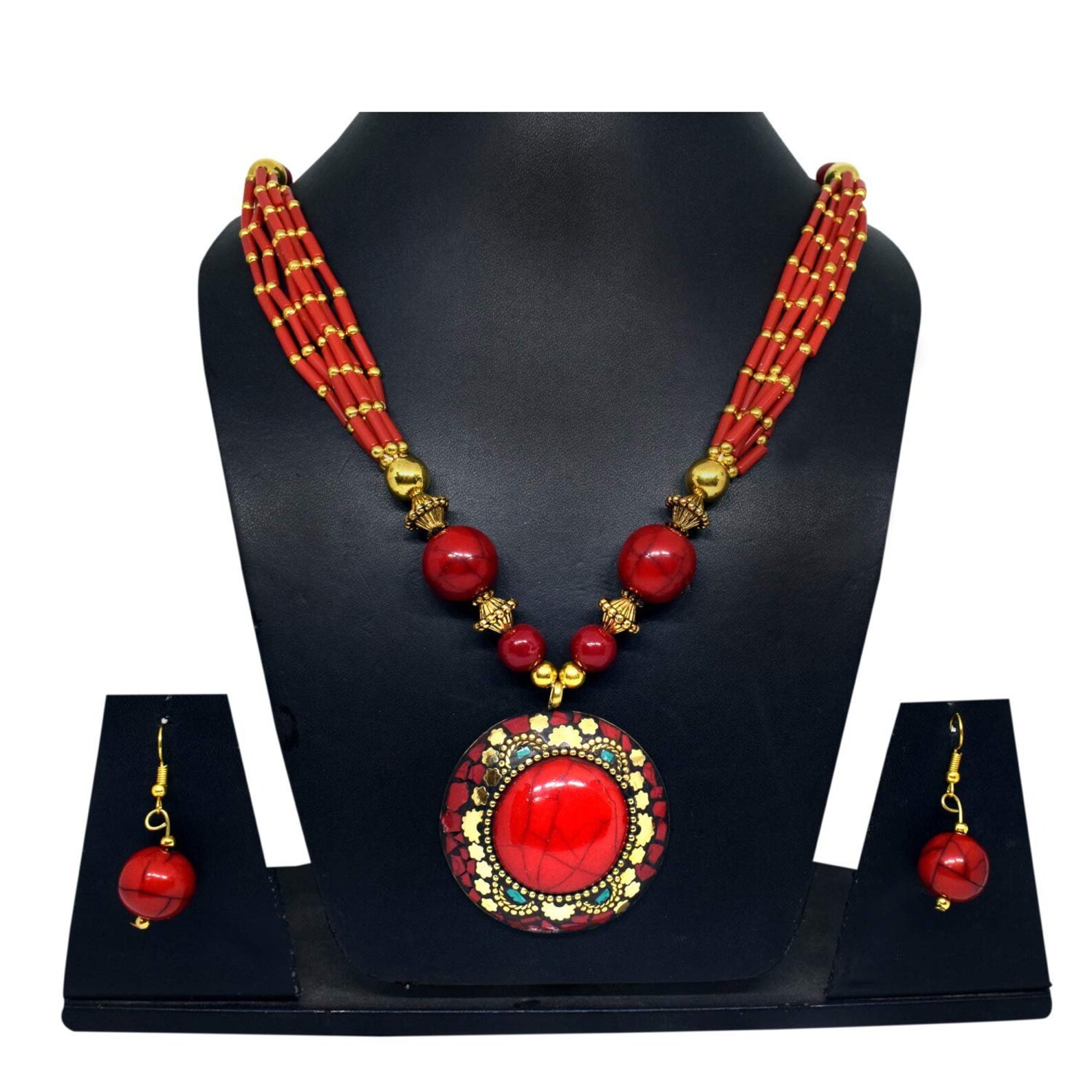 Rajasthani Stone Beaded Handmade Necklace Jewelry For Women Etsy