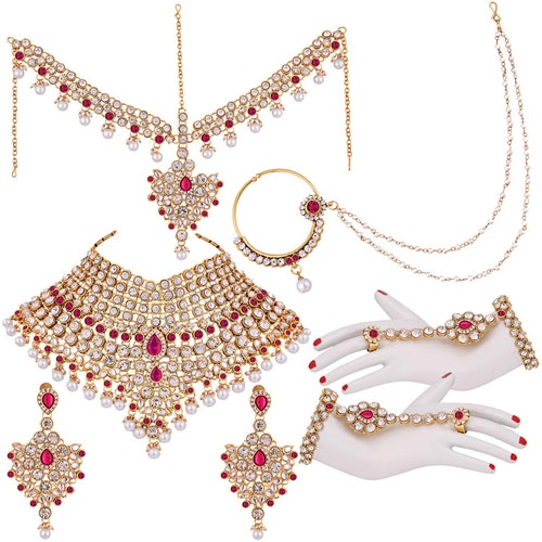 Indian Bridal Jewellery Set Heavy Full Wedding Jewelry Set for Etsy