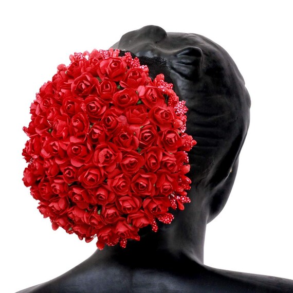 Flower Hair Bun Indian Bridal Jewelry Wedding Jewelry Etsy