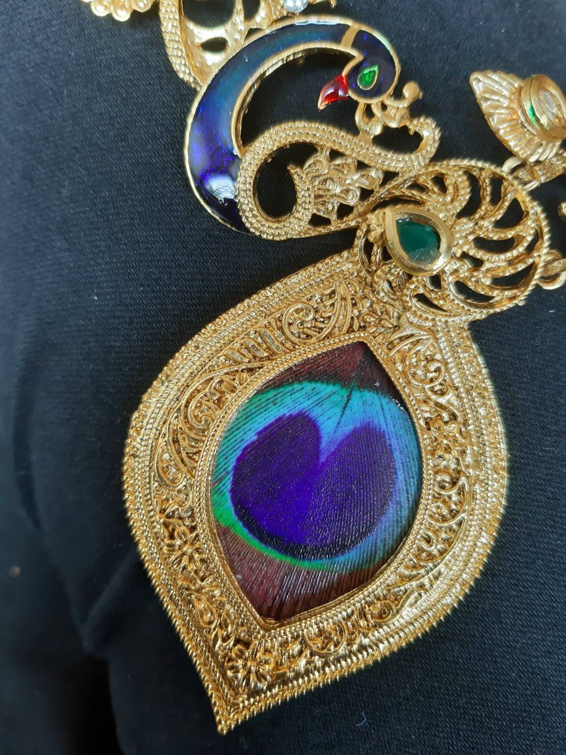 Unique Peacock Jewelry Set Indian Jewelry Set Necklace | Etsy