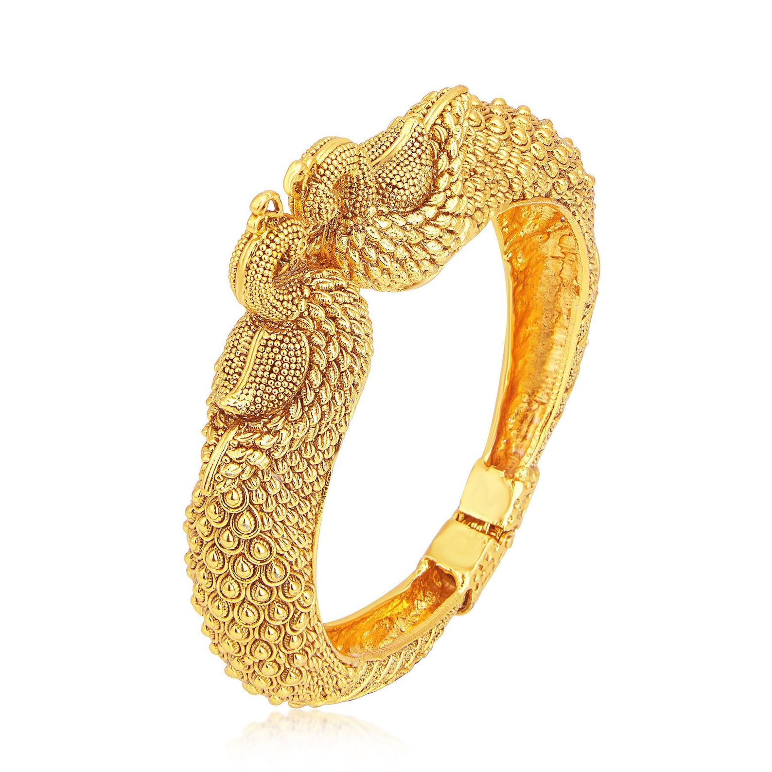 Fine Peacock Gold Plated Kada For Women Indian Jewelry Etsy