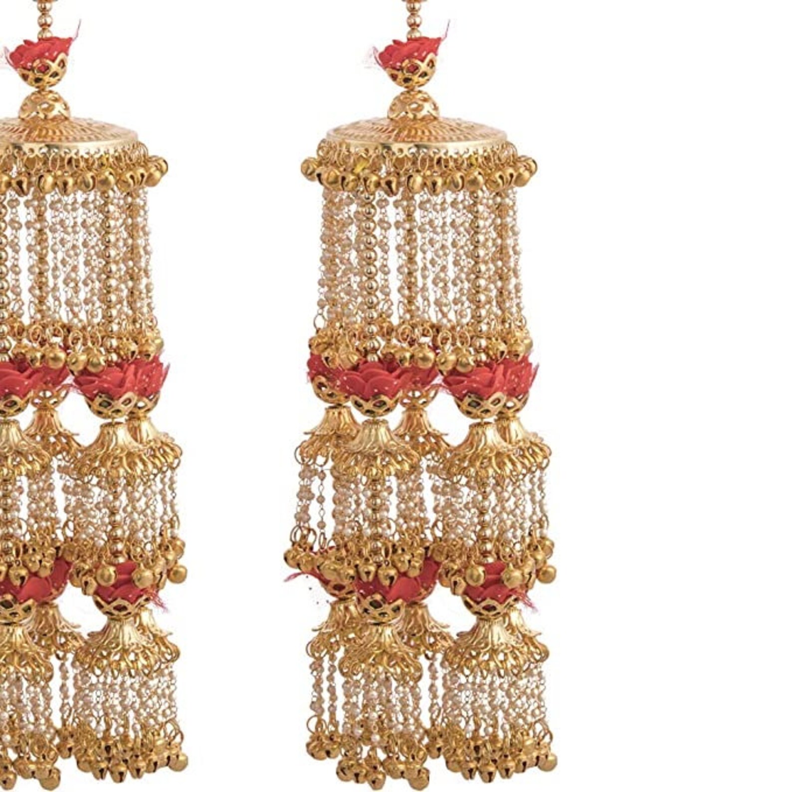 Golden Floral Long Kalire for Wedding Bridal Flower Kaleere Etsy UK