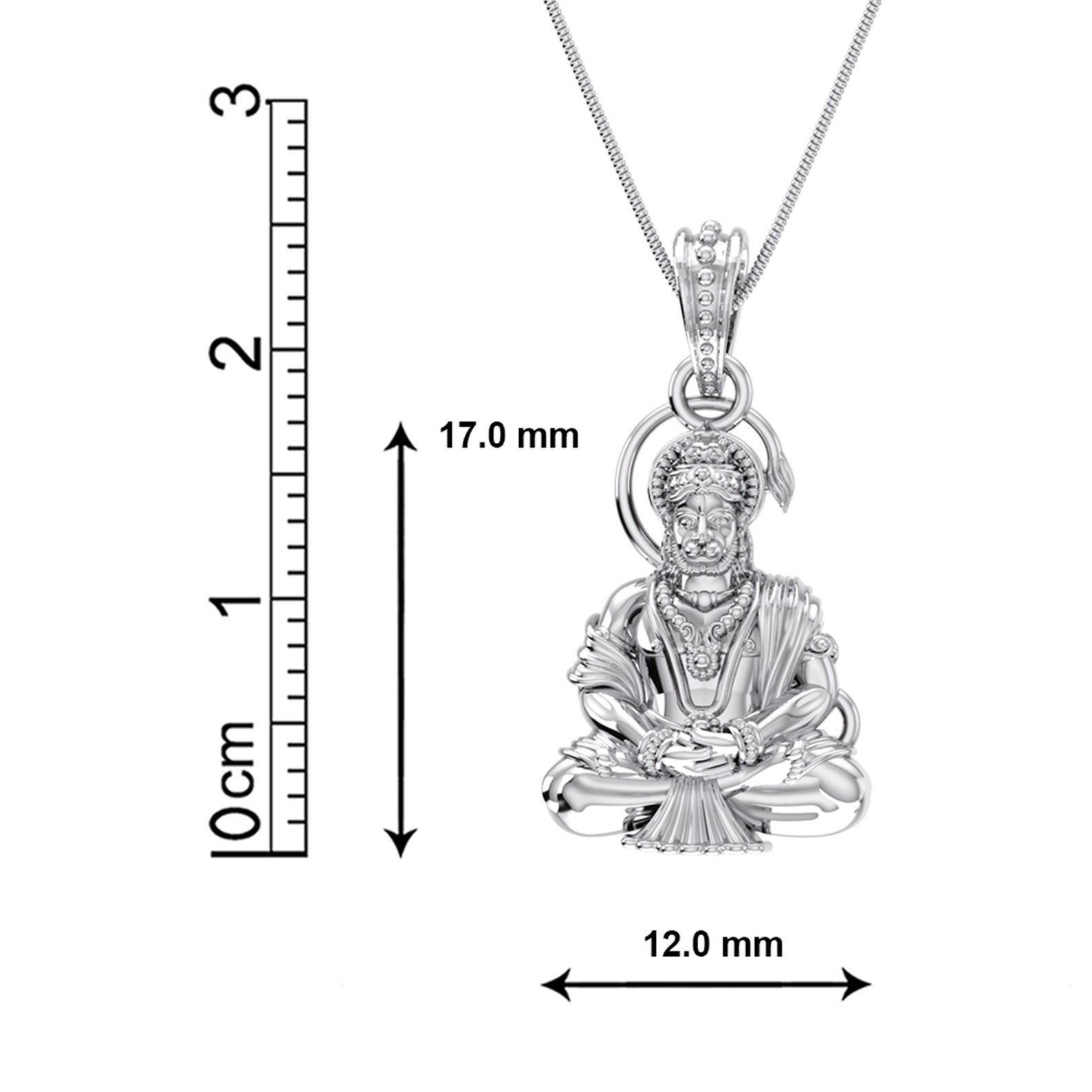 Hanuman Meditating Sterling Silver Pendant Jai Hanuman Etsy