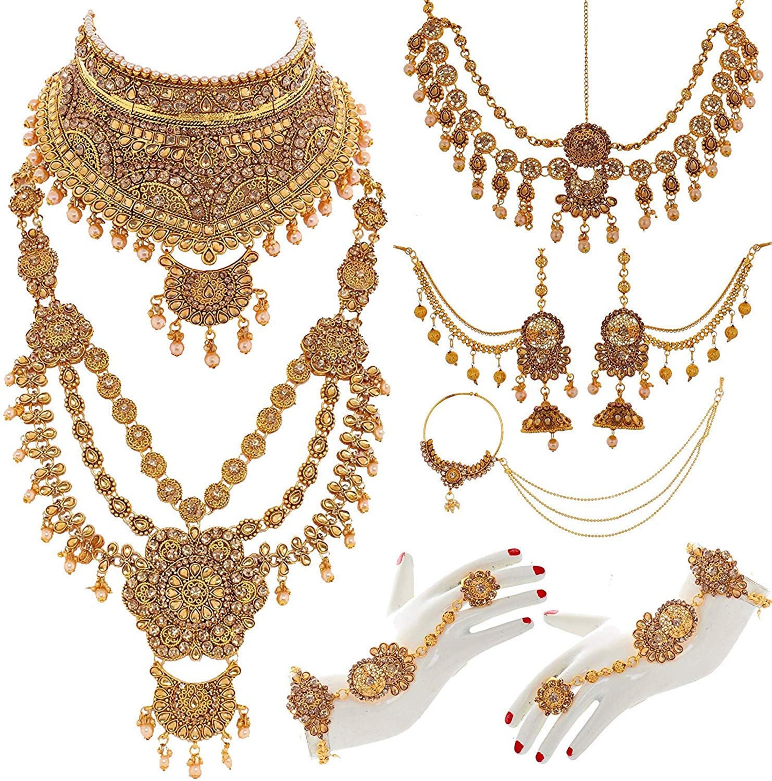 Royal Rajwada Jodha Akbar Full Bridal Dulhan Jewellery Set | Etsy
