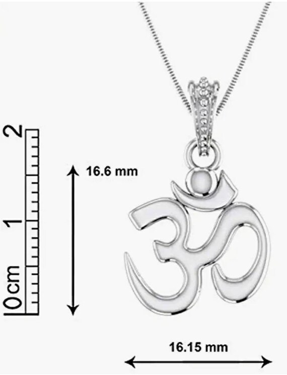 Om Pendant in Sterling Silver Om Locket 