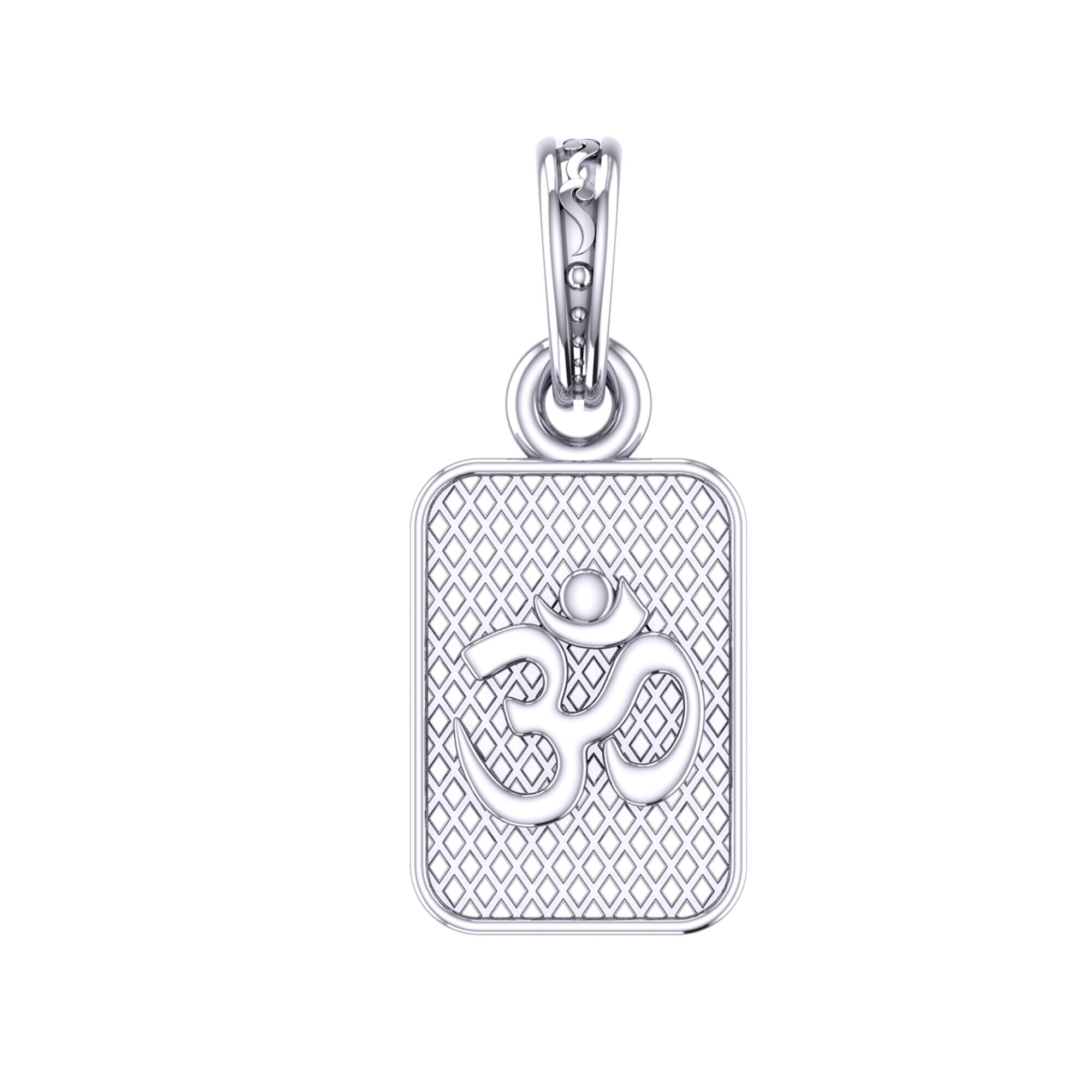 Om Pendant in Sterling Silver Om Locket 