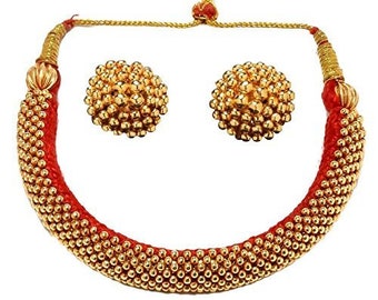 Rajasthani Jewelry Choker Necklace Set 