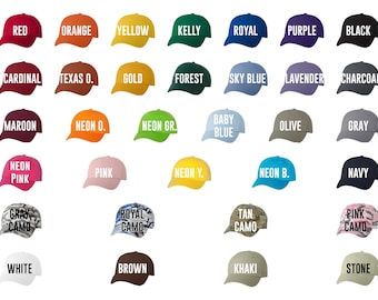Custom Decorated Dad Cap TEXT ONLY
