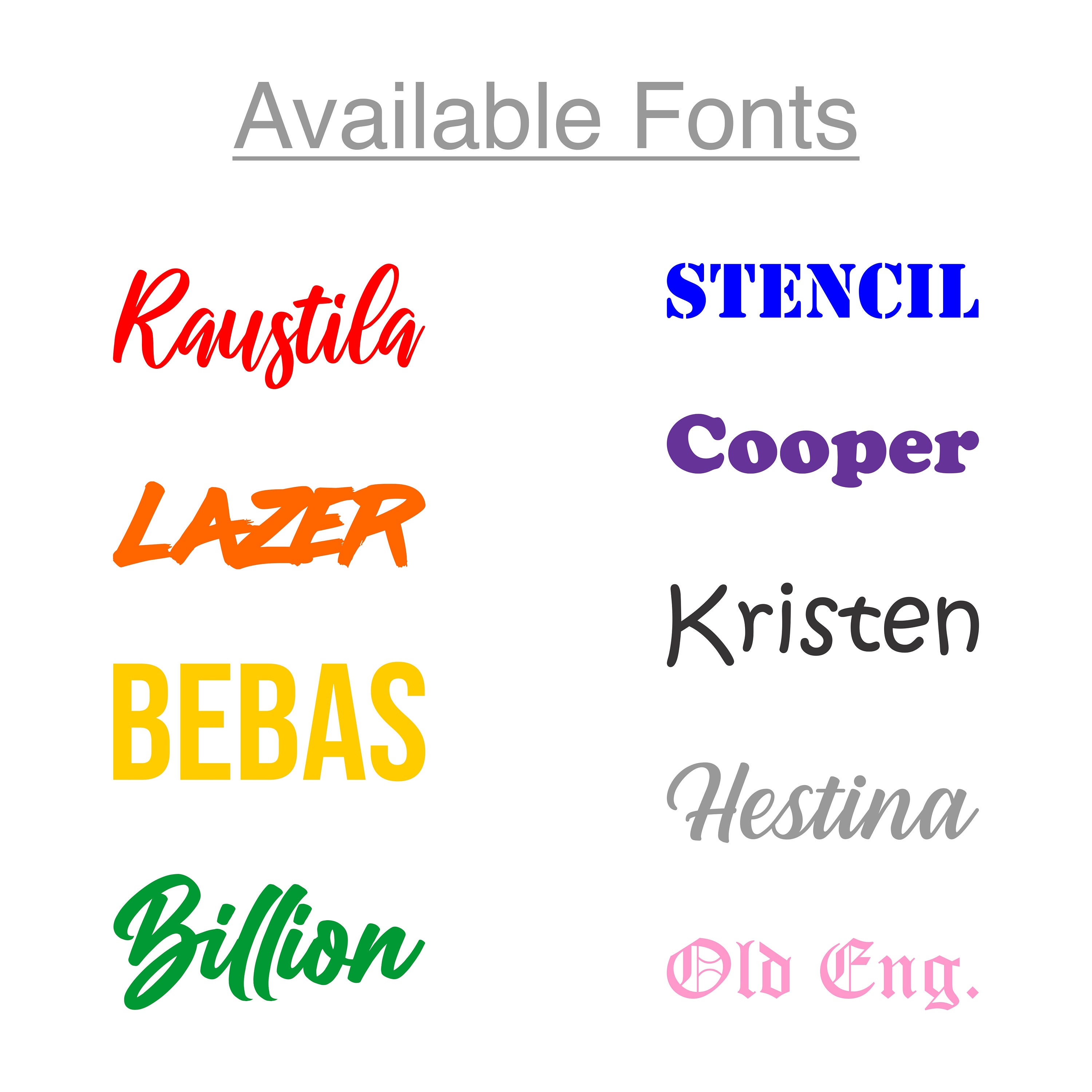 Personalized Vinyl Name Sticker Set Etsy