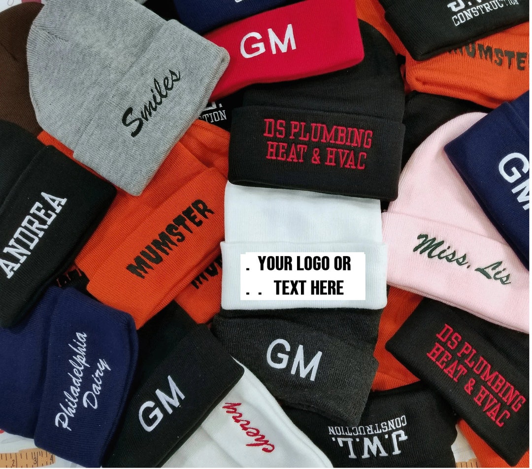 Personalized Embroidered Beanie Etsy