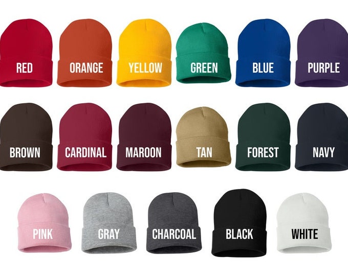 Personalized Embroidered Beanie