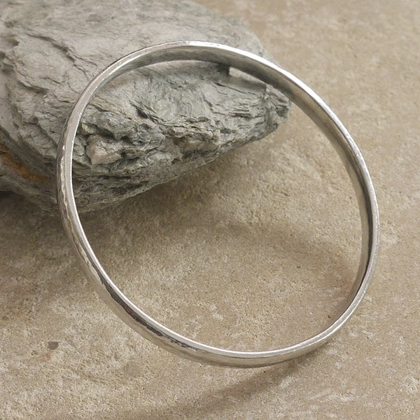 10 Year Anniversary Tin Bangle. 10th Anniversary Jewellery. Tin Jewellery. Tenth Wedding Anniversary.