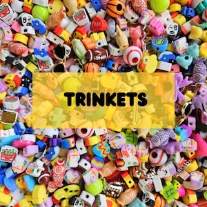 50 TINY Trinkets for I Spy or Sensory Games, Small Mixed I Spy Trinkets, Charms for Jewelry and Crafting
