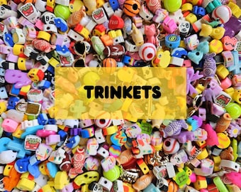 Trinkets Mix (50), Sensory Game Charms, Crafting Supplies, Novelty Beads