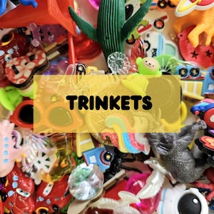 50 Small Trinkets for I Spy or Sensory Games, Mixed I Spy Trinkets, Gift for Kid, Gift for Teacher, Small Toy Pieces