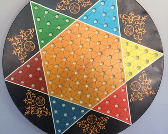 Ohio Art chinese checkers and checkers. 1960's.
