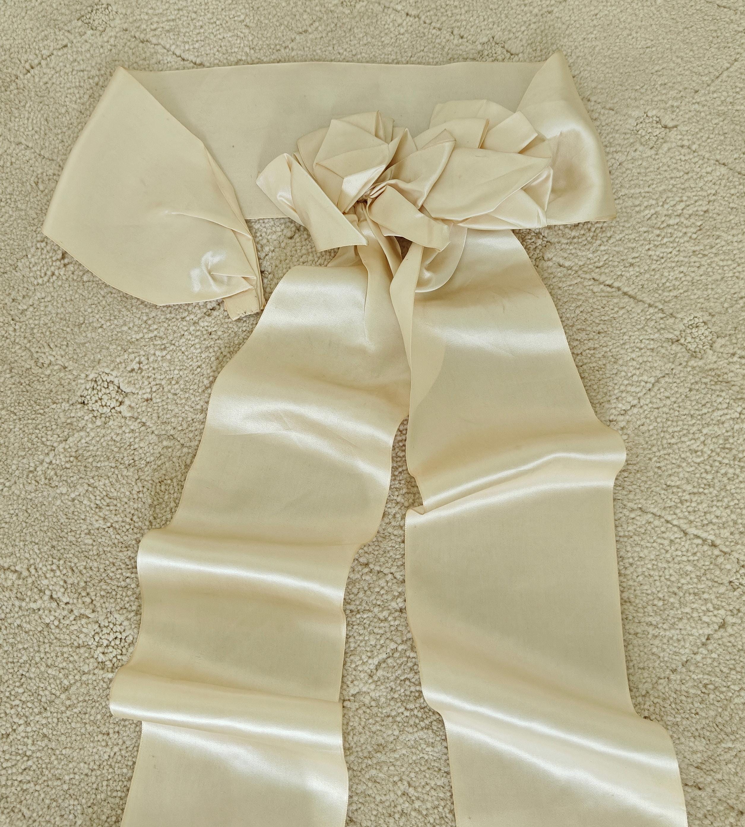 Vera Wang bridal wedding sash Silver Vera Wang for David main image 2