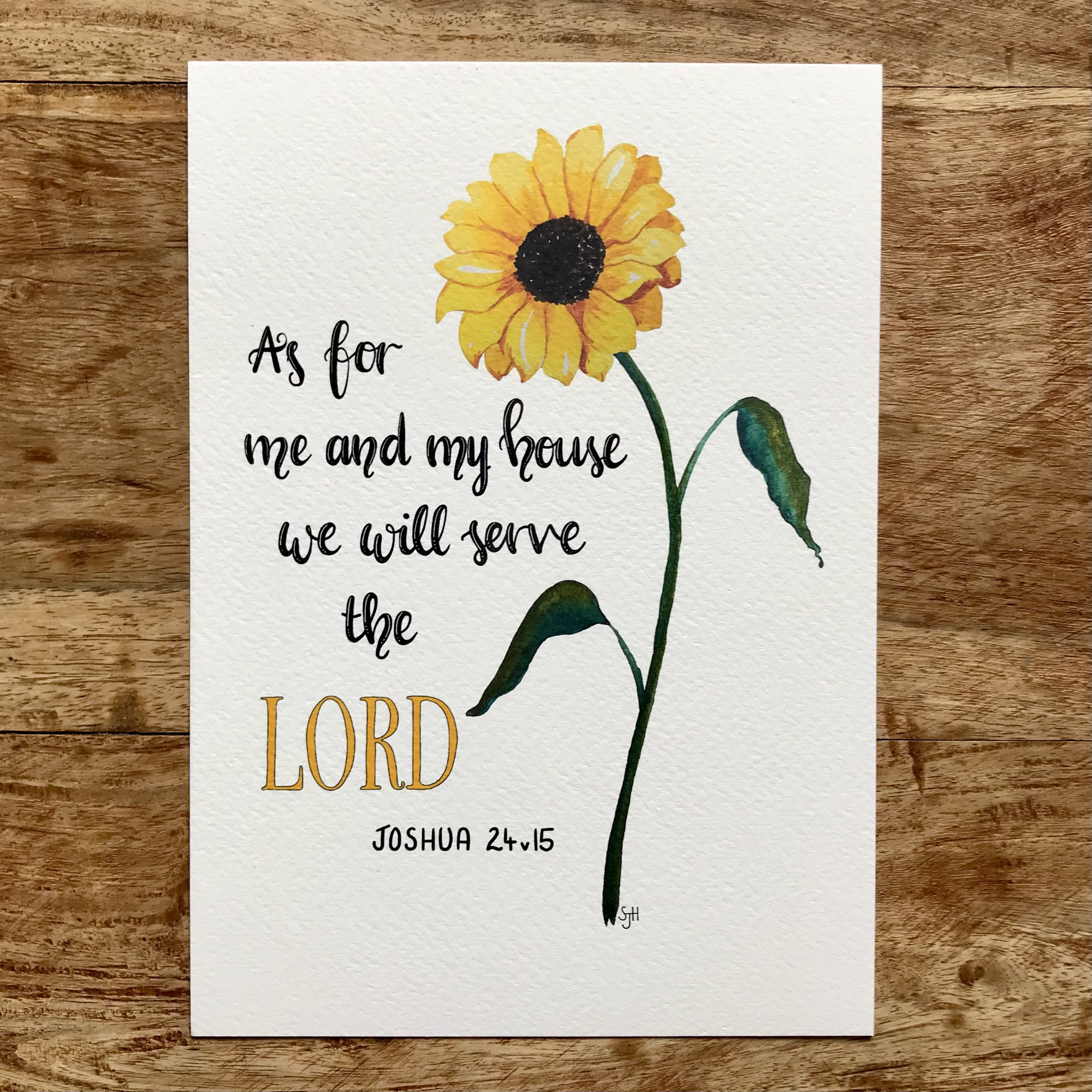 We Will Serve The Lord {Card} We Will Serve The Lord {Card}