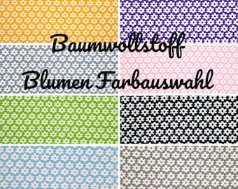 Stoff Baumwolle Popeline Blumen Farbauswahl 0,5 m