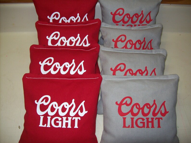 Coors Light 2 8 Custom Cornhole Bags