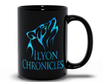 Ilyon Chronicles Blue Wolf Mug