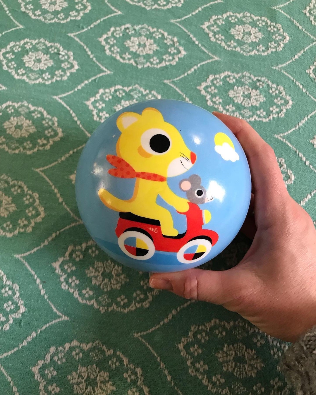 Djeco Little Plastic Toy Ball. Childrens Toys. Cat Mouse Etsy