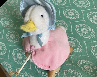 Jemima Puddleduck Plush Pull Along . Animal. Duck. Peter Rabbit