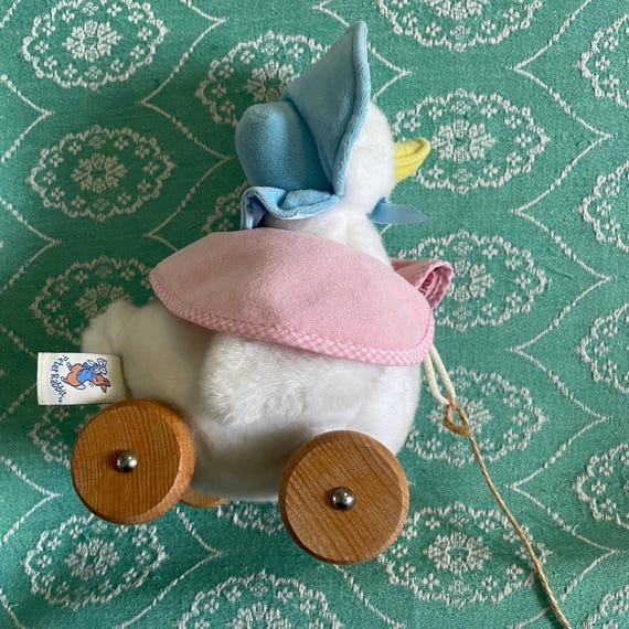 Jemima Puddleduck Plush Pull Along . Animal. Duck. Peter Rabbit