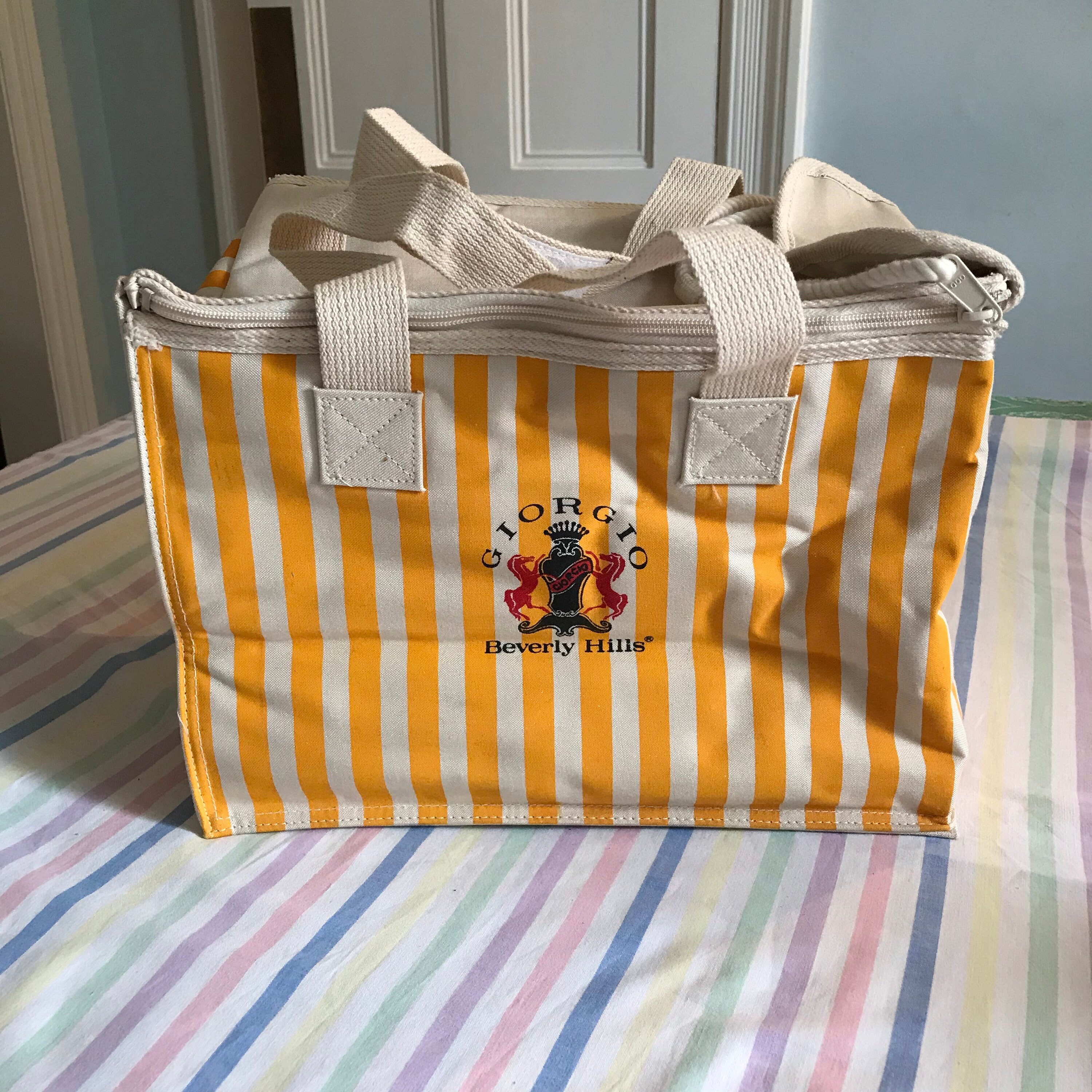 GEORGIO BEVERLY HILLS SACHEL Giorgio Beverly Hills Canvas Vintage Collectible Yellow  main image 3