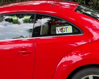 NEW - 8”x4” High Gloss VOTE Bumper Sticker