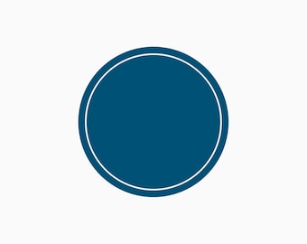 3 in. or 4 in. Blue Dot in Red State  Waterproof Plastic Sticker