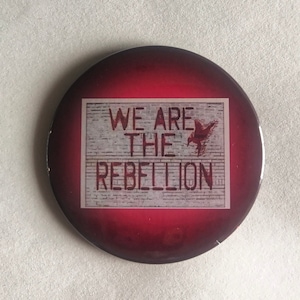 3&quot; - We Are the Rebellion Mockingjay Pinback Button