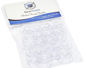 SewNote 20 Pack Bobbins SA156 Sewing and Embroidery Made to Fit Brother