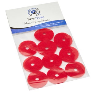 SewNote Red Spool Pin Felt Pads Crafts For Singer Sewing Machine
