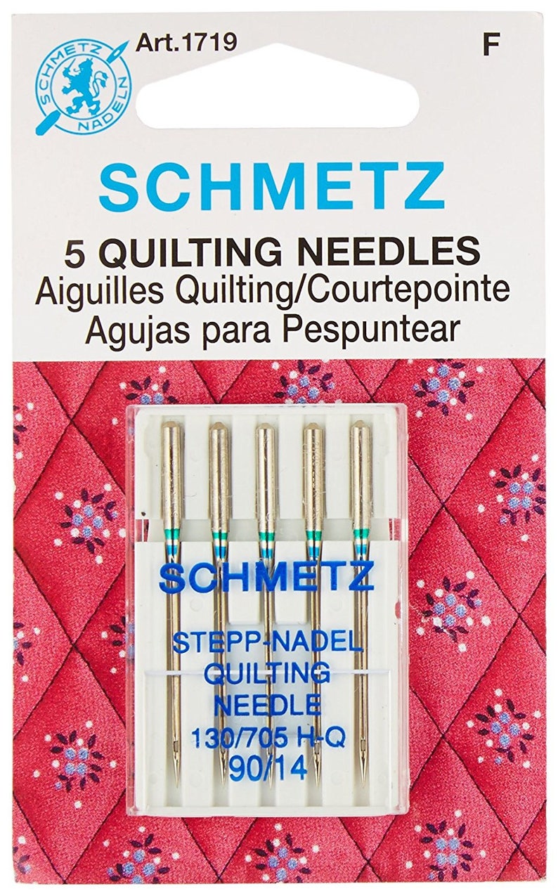 Schmetz Quilting Sewing Needles Size 90/14 Pack of 5 image 0