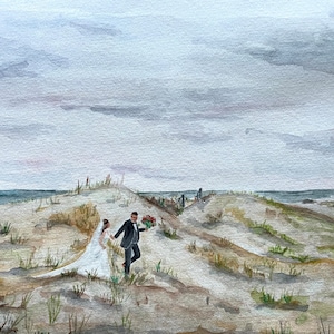 custom painting, watercolor painting, wedding gift, anniversary gift, wedding painting, special moment painting, gift, romantic gift, paint