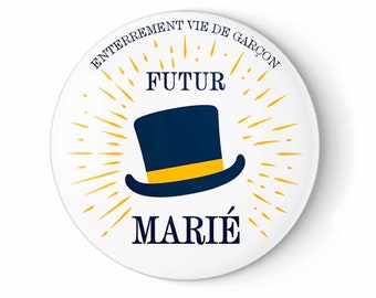 Lot Badge Marié et Team du marié | EVG | Témoin | Garçon d'honneur | Mariage | Noce | Enterrement vie de garçon | Futur marié