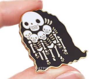 Skeleton Lord - Hard Enamel Pin - Glow in the Dark