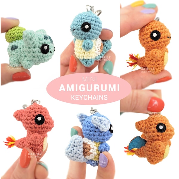 Mini Taschen-Monster - Amigurumi - Schlüsselanhänger