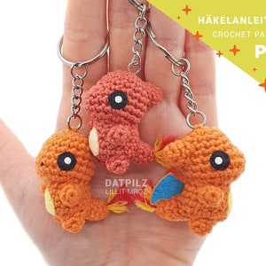 Crochet Pattern - Amigurumi - Mini Pocket Monster - Fire Starters
