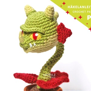 Crochet Pattern - Snap Dragon - Plants vs. Zombies - Amigurumi
