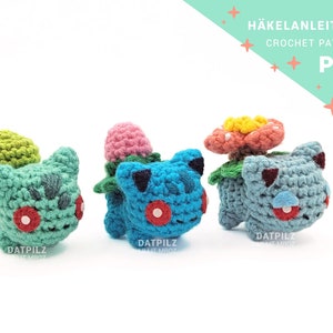 Crochet Pattern - Amigurumi - Mini Pocket Monster - Grass Starters