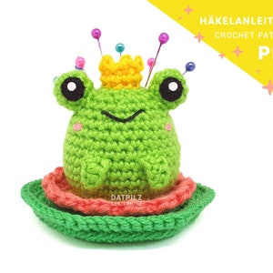Crochet Pattern - Froggy Pin Cushion - Amigurumi