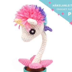 Crochet Pattern - Unicorn Plant - Amigurumi