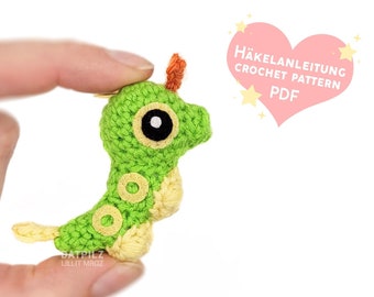 Crochet Pattern - Amigurumi - Mini Pocket Monster - Caterpillar