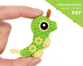 Crochet Pattern - Amigurumi - Mini Pocket Monster - Caterpillar