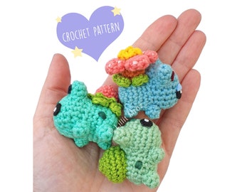 Crochet Pattern - Amigurumi - Mini Pocket Monster - Plant Starters
