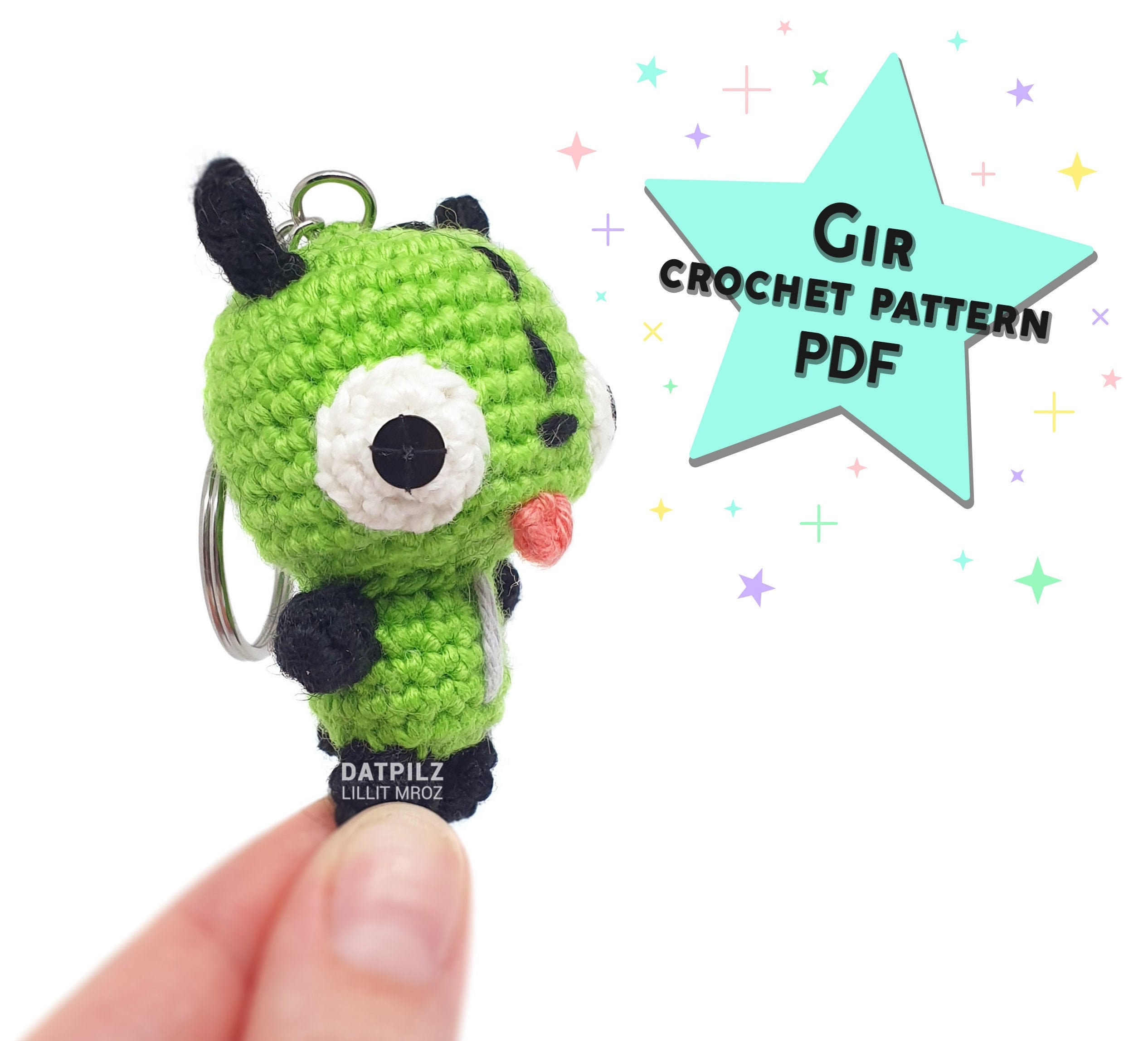Crochet Pattern Gir Amigurumi Etsy UK