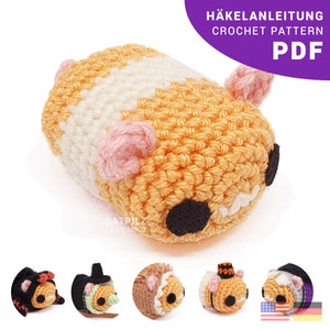 Crochet Pattern PDF - Costume Hamster Halloweenparty - Amigurumi